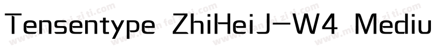 Tensentype ZhiHeiJ-W4 Medium字体转换